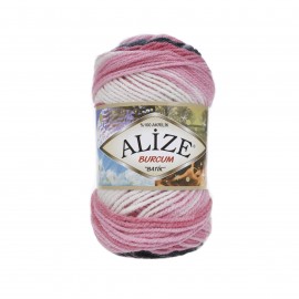 ALIZE BURCUM BATIK 1602 белый/серый/розовый